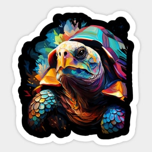 Tortoise Rainbow Sticker